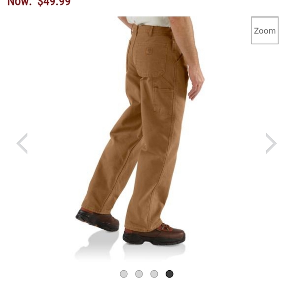 NWT Carhartt B11 - Washed Duck Work Loose Fit Pants Brown Mens Size 38/34 - Picture 3 of 6